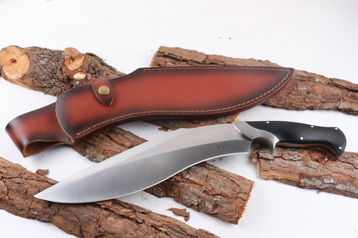 KHUKURI Ruler fixed blade knife machete with G10 handle UD404901